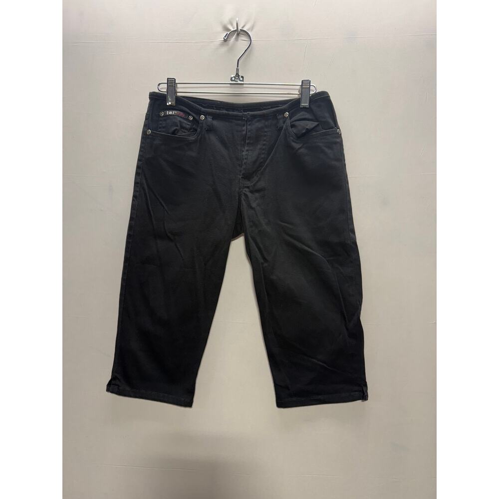 Black Cropped Pants Size 3 Stretch Capris Jeans Mid-Rise Casual Women's Pants